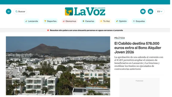 Captura de La Voz de Lanzarote