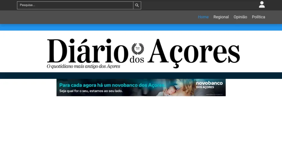 Captura de Diário dos Açores