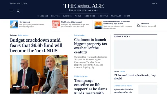 Captura de The Age