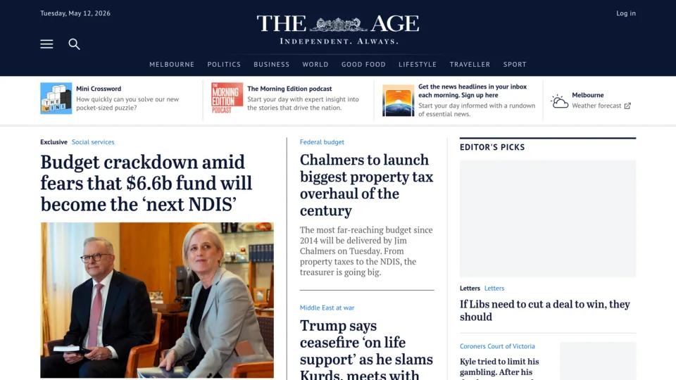 Captura de The Age