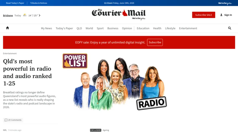 Captura de The Courier Mail