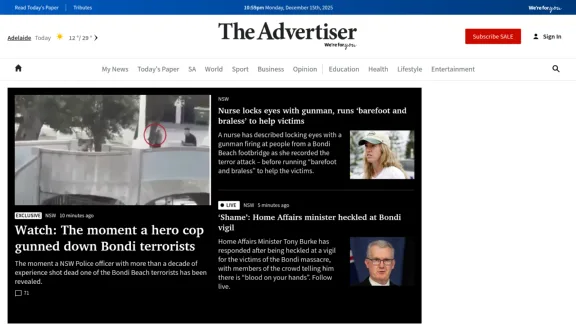 Captura de The Advertiser