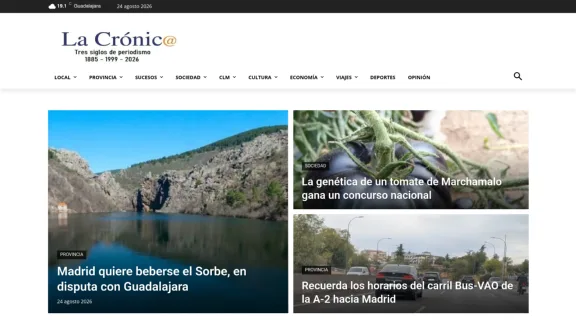 Captura de La Crónica de Guadalajara