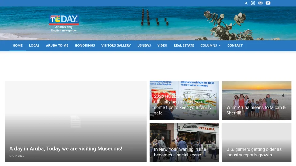 Captura de Aruba Today
