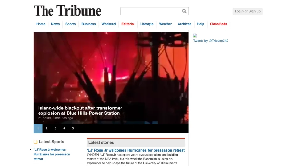 Captura de The Tribune