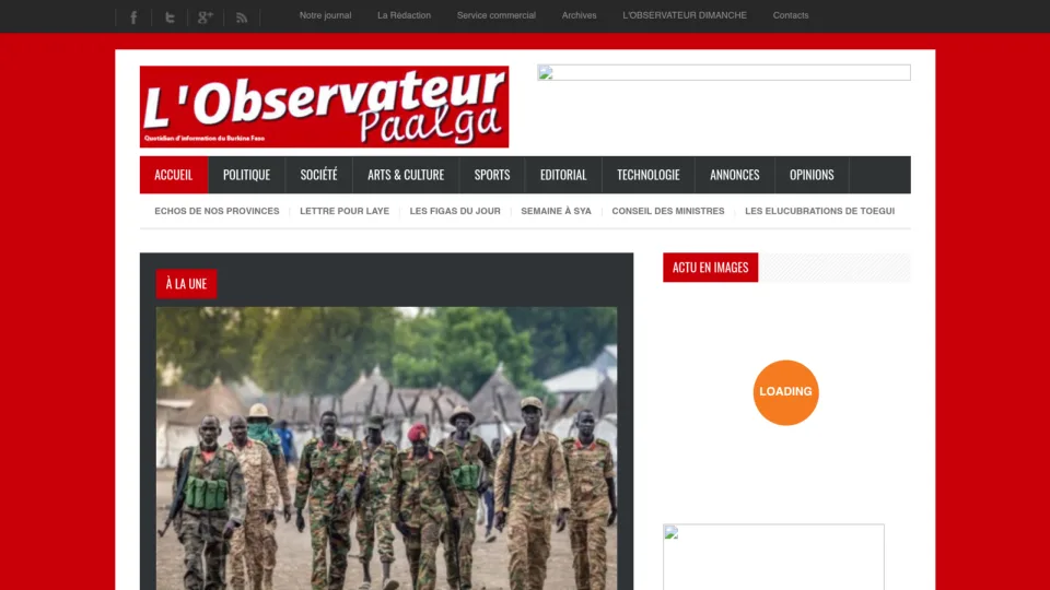 Captura de L’Observateur Paalga