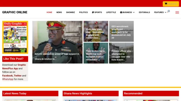 Captura de Daily Graphic