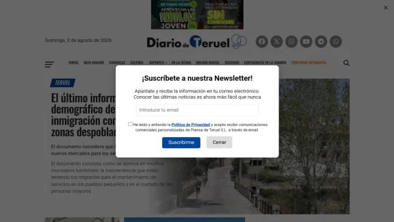 Captura de Diario de Teruel