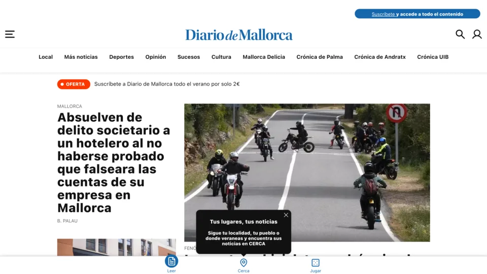 Captura de Diario de Mallorca