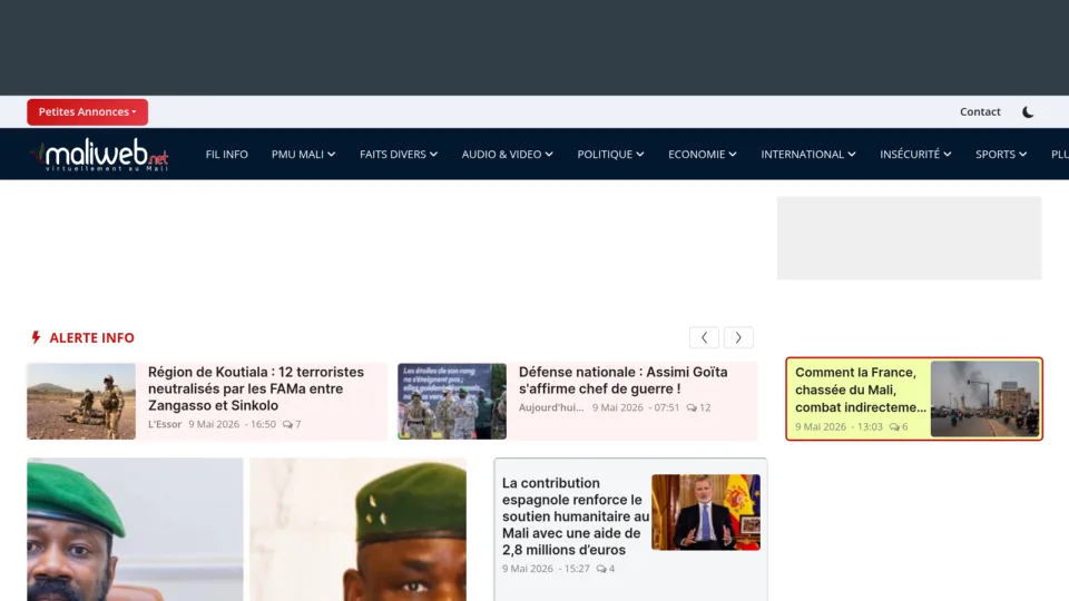Captura de Mali Web