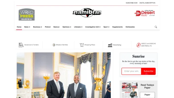 Captura de The Namibian