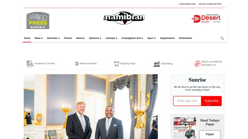 Captura de The Namibian
