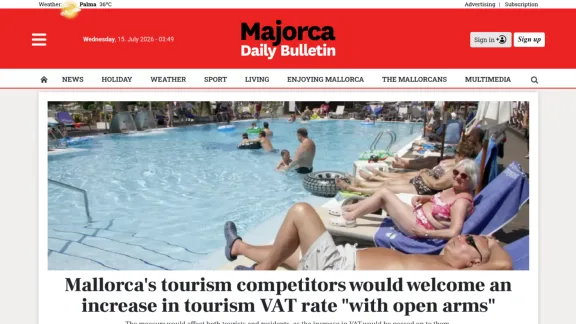 Captura de Majorca Daily Bulletin