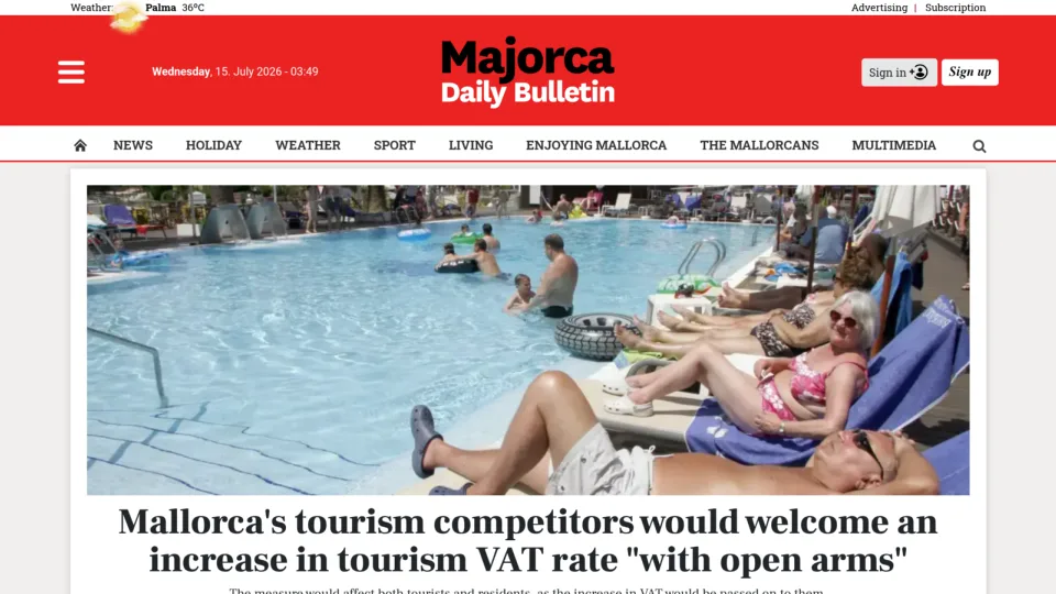Captura de Majorca Daily Bulletin
