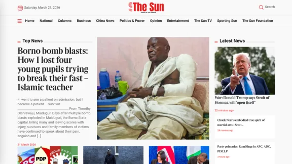 Captura de The Sun Nigeria