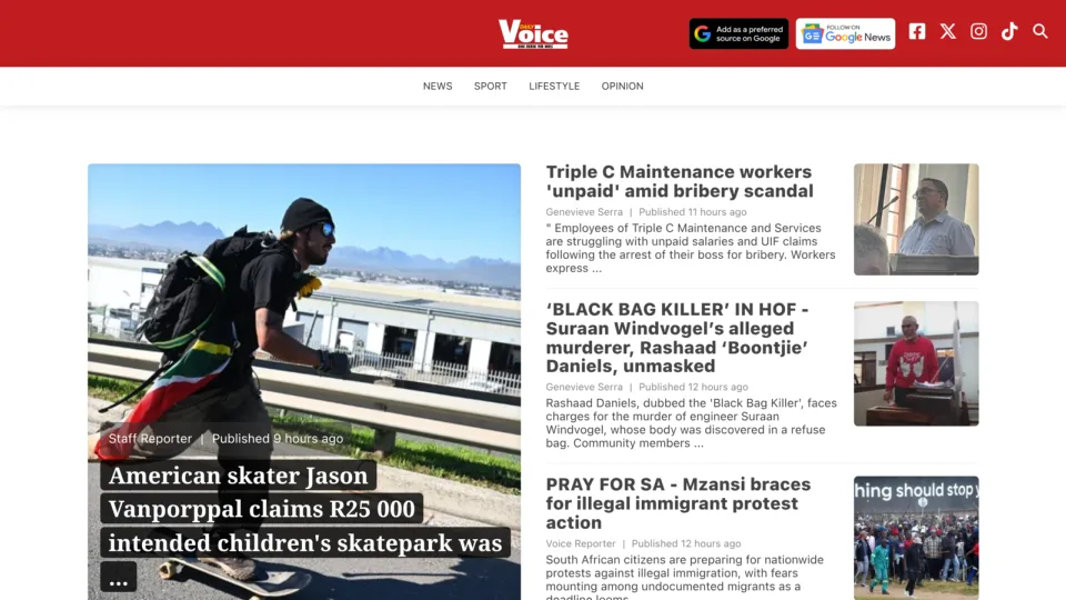 Captura de The Daily Voice