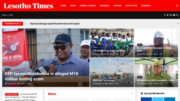 Captura de Lesotho Times