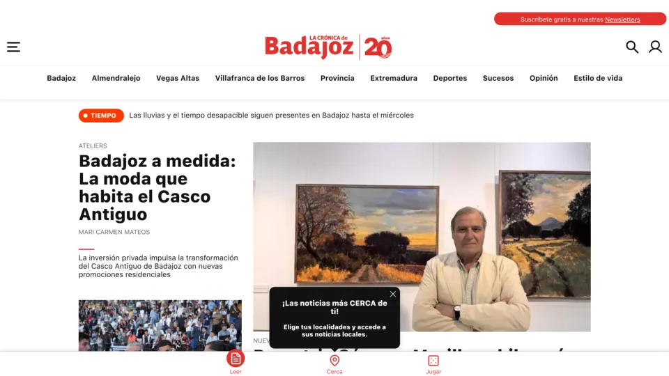 Captura de La Crónica de Badajoz