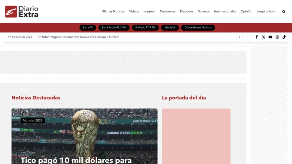 Captura de Diario Extra