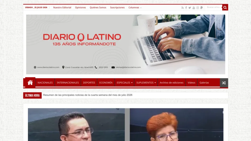 Captura de Diario Co Latino