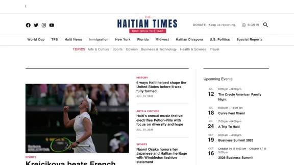 Captura de The Haitian Times
