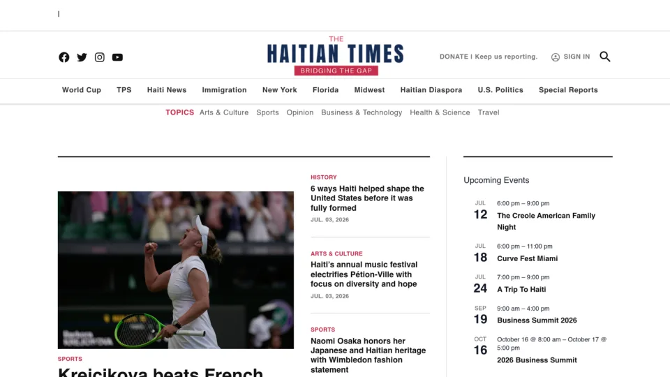 Captura de The Haitian Times