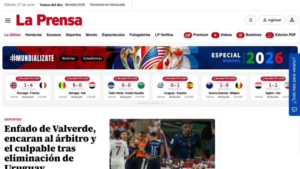 Captura de La Prensa