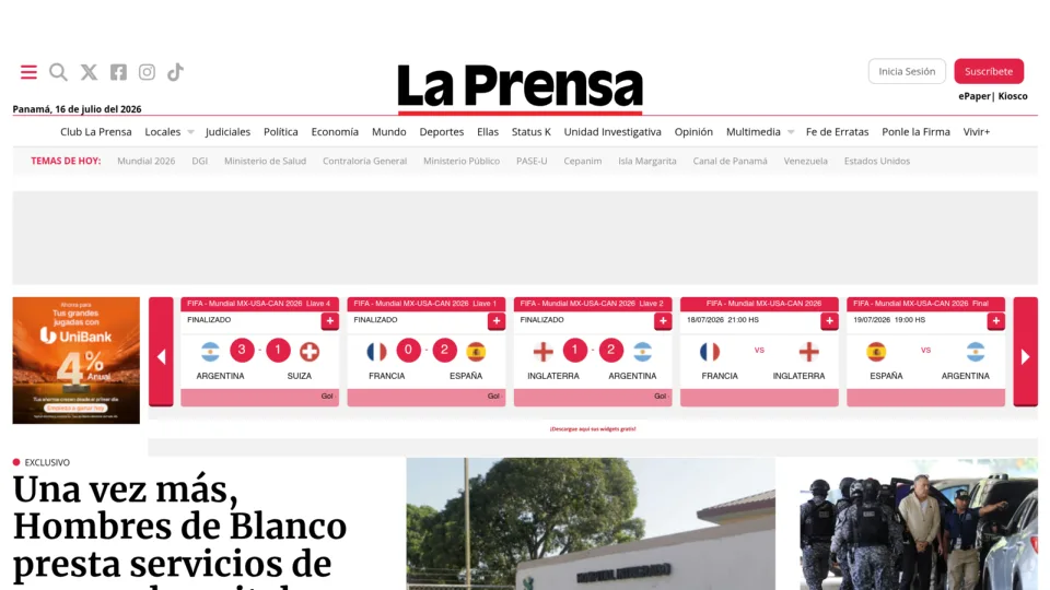 Captura de La Prensa