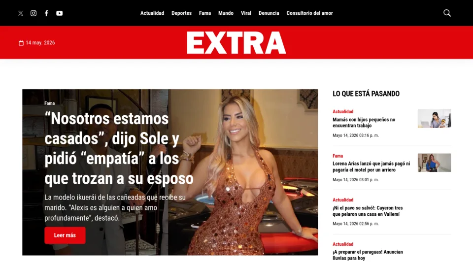 Captura de Extra