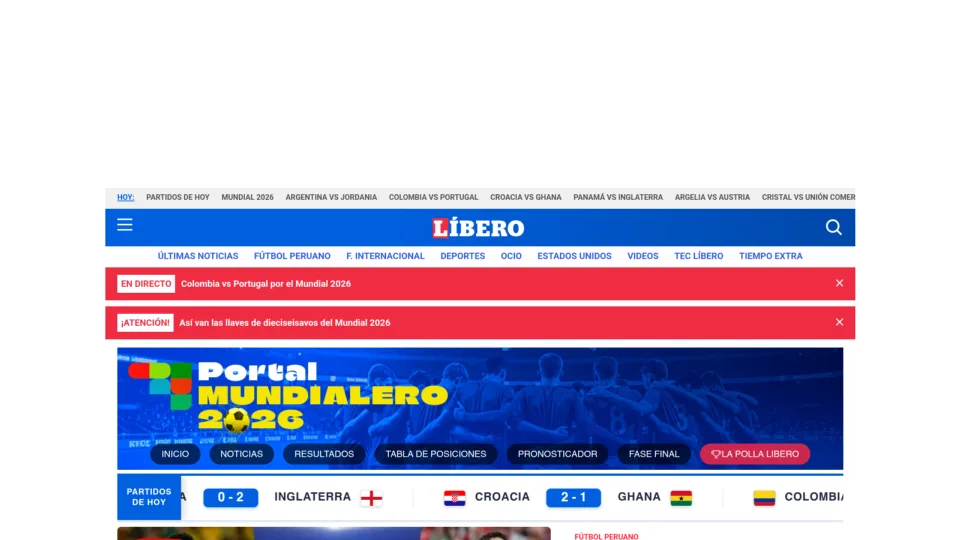 Captura de Líbero