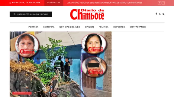 Captura de Diario de Chimbote