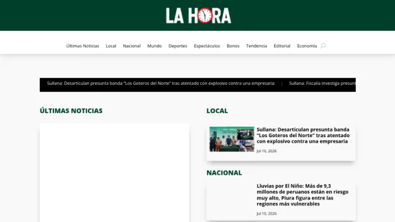 Captura de La Hora