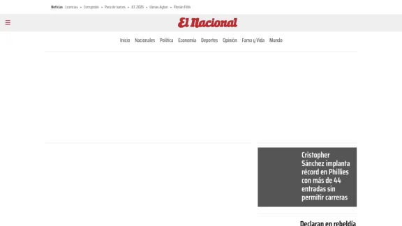 Captura de El Nacional