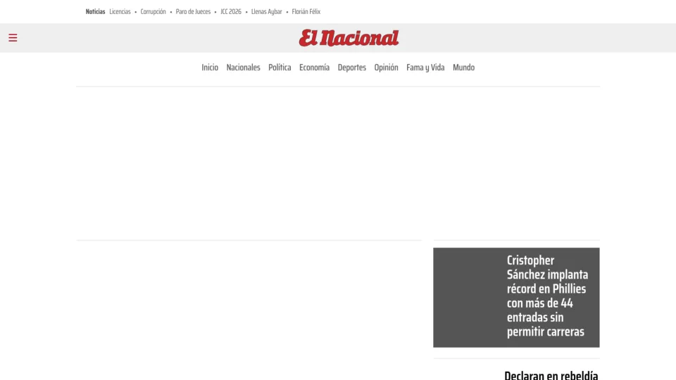 Captura de El Nacional