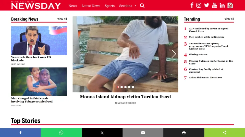Captura de Newsday