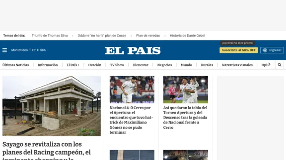 Captura de El País