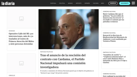 Captura de La Diaria