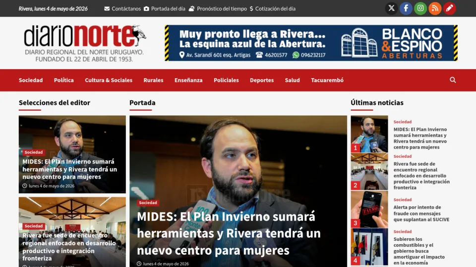 Captura de Diario Norte