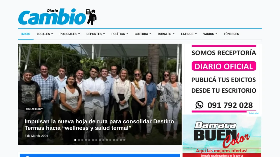 Captura de Diario Cambio