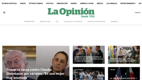 Captura de La Opinión