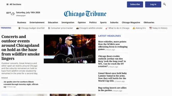 Captura de Chicago Tribune