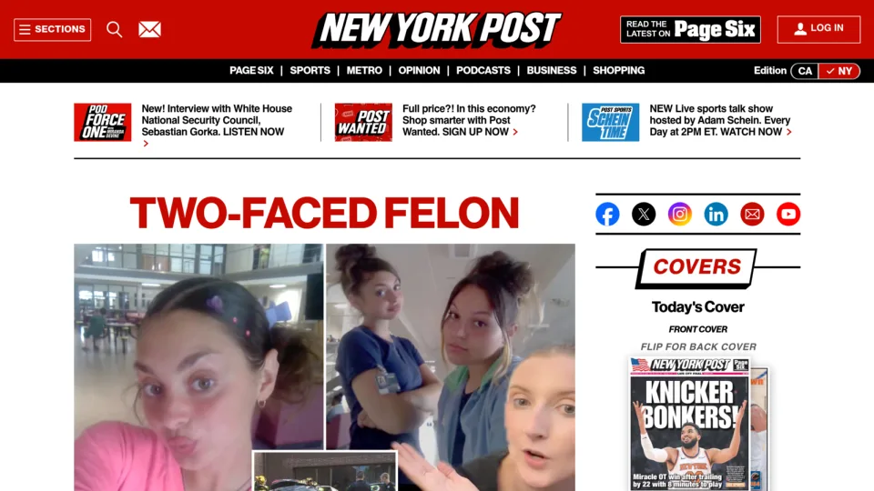 Captura de New York Post