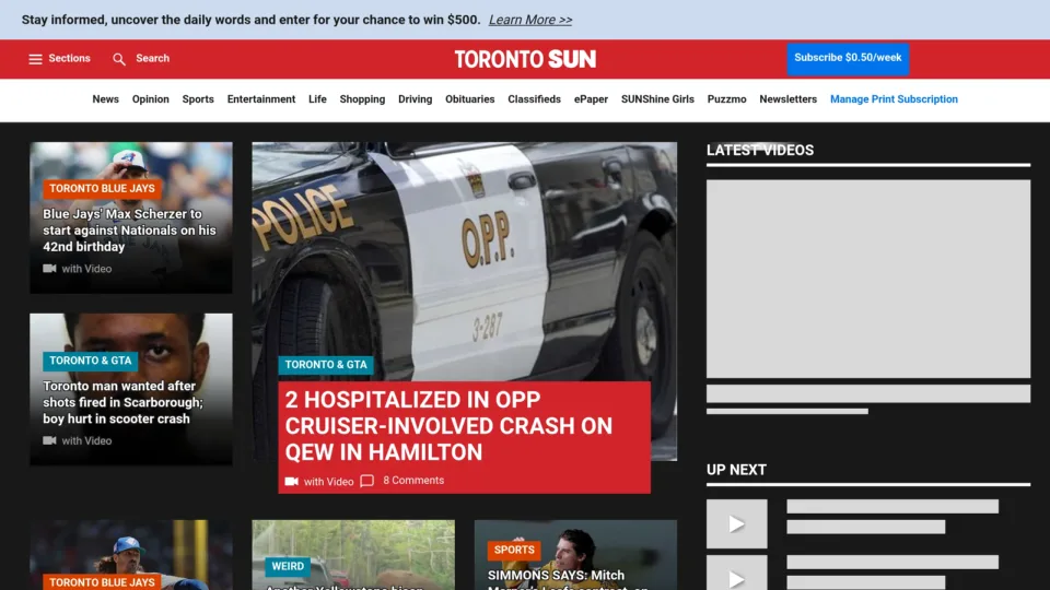 Captura de Toronto Sun