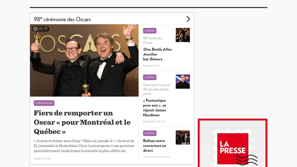 Captura de La Presse