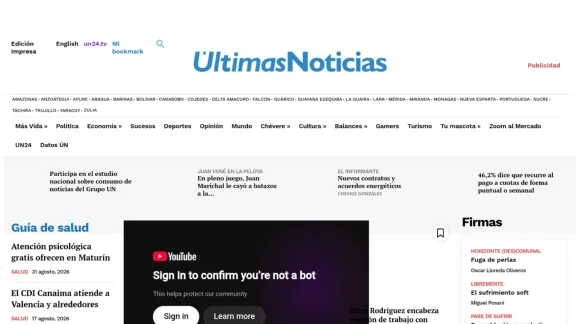 Captura de Últimas Noticias