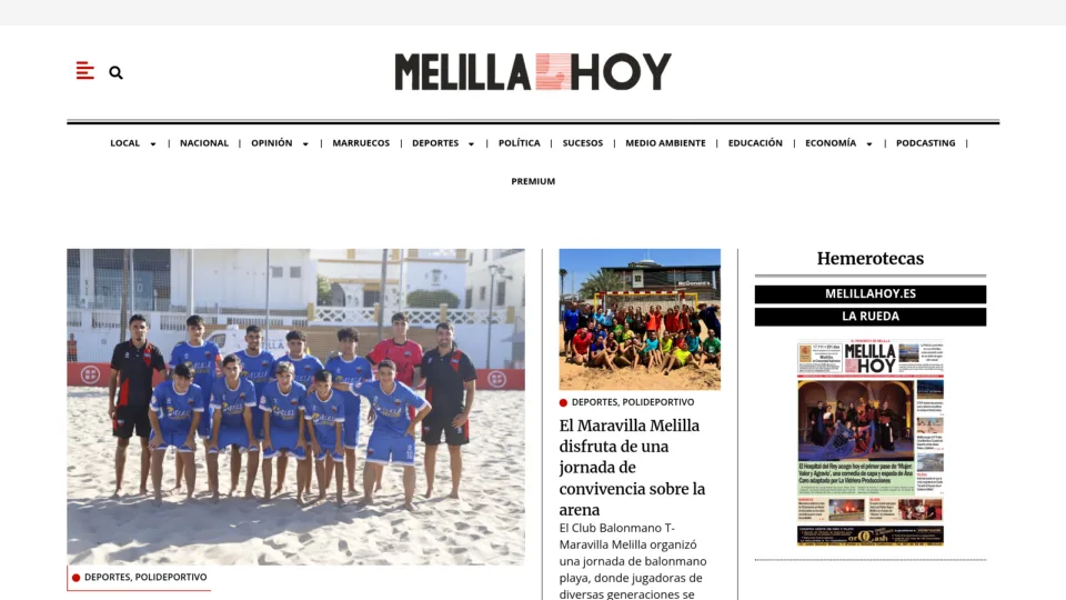 Captura de Melilla Hoy