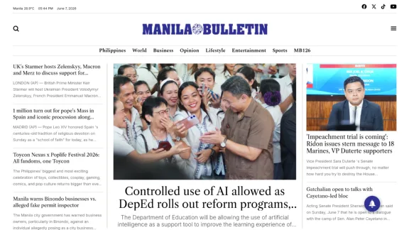 Captura de Manila Bulletin