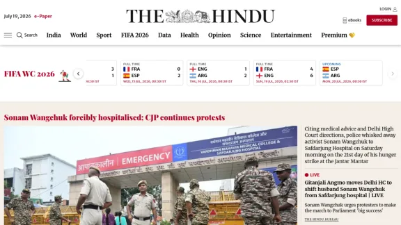 Captura de The Hindu