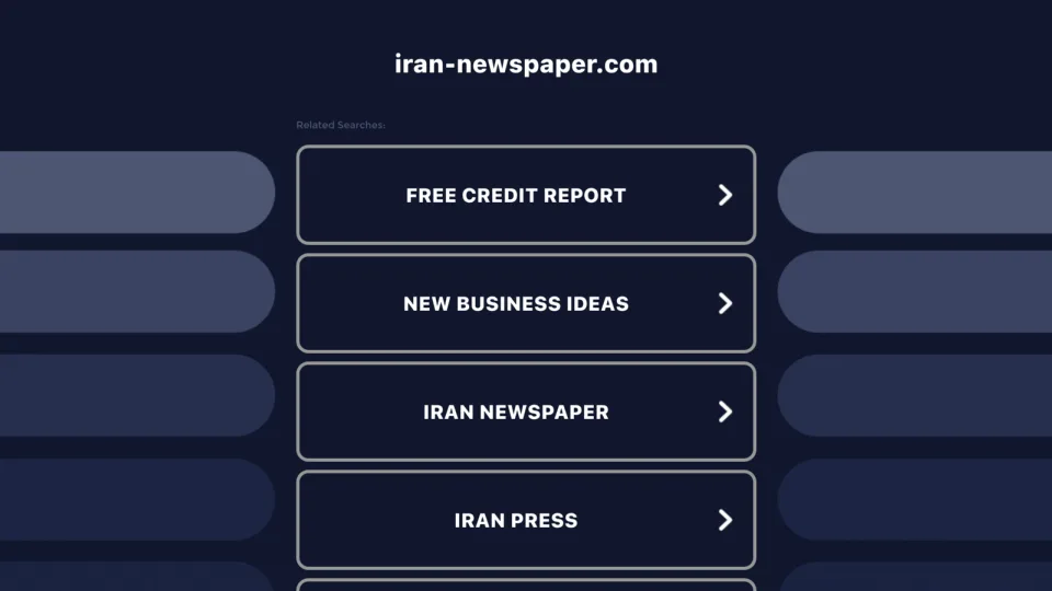 Captura de Iran Newspaper
