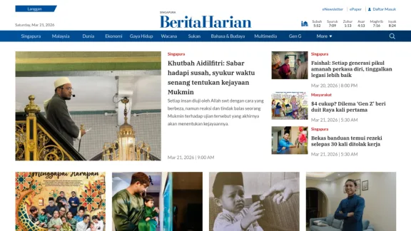 Captura de Berita Harian